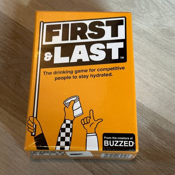 First & Last Drinking Game Hunch Studios NEW by creators of Buzzed - Picture 1 of 4